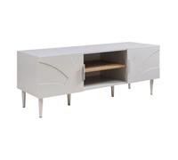 Meuble TV Starvili avec 2 portes 120 x 40 x 45 cm beige