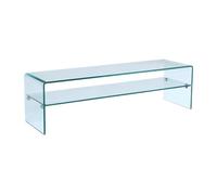 Meuble TV STILEOS - 1 niche - Verre trempé