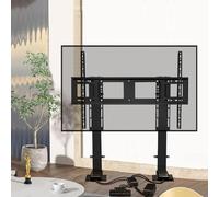 Meuble TV - Support de télévision électrique sur Pied, avec télécommande et Fonction mémoire, pour téléviseurs de 55 à 100 Pouces, entraxe des Trous de Fixation Compris Entre 960 et 600 mm
