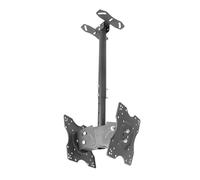 Meuble TV - Support Mural De Plafond pour Téléviseur Double Face, Hauteur Réglable, Inclinable Et Rotatif, pour Écrans De 14 À 40 Pouces, Poids Maximal De 27 Kg par Écran