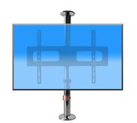 Meuble TV - Support Mural pour Téléviseur LCD De 32 À 55 Pouces, Cadre Pivotant À 360°, Meuble TV Pivotant avec Base Pivotante(86-114cm)