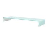 vidaXL Meuble TV/Support pour moniteur 120x30x13 cm verre vert