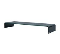 Meuble Tv/ Support Pour Moniteur 120 X 30 X 13 Cm Verre Noir Noir