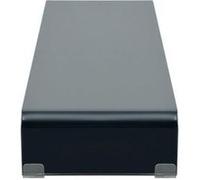 vidaXL Meuble TV – Support pour moniteur 120 x 30 x 13 cm, verre noir