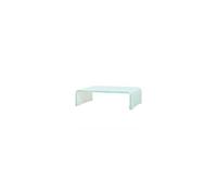 Meuble tv/ support pour moniteur 40 x 25 x 11 cm verre blanc
