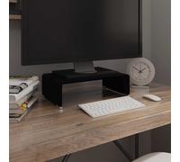 Meuble TV Support pour Moniteur Réhausseur Écran Ordinateur Verre Vert vidaXL