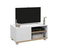HOMCOM - Meuble tv - Bois - 80x45x39cm - Blanc