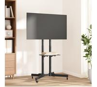 vidaXL Meuble TV sur roulettes pour écran 32-70 pouces – VESA max. – Noir G