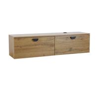 Oviala Meuble TV Suspendu 120 cm Industriel Bois