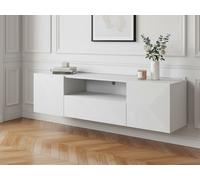 Meuble TV suspendu 167 cm ALICE blanc BOBOCHIC Blanc