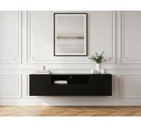 Meuble TV suspendu 167 cm ALICE noir BOBOCHIC Noir
