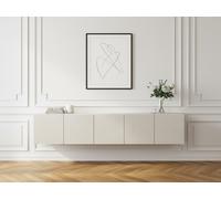 Meuble TV suspendu 200 cm ALICE beige BOBOCHIC Beige