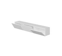 Meuble TV suspendu avec placards blanc 180cm PARY Blanc