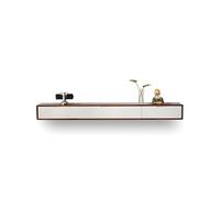 Meuble TV Suspendu Console multimédia Murale avec tiroirs, Meuble TV Flottant en Bois Massif, étagère TV Suspendue for Le Bureau et la Maison(Wit,140cm)