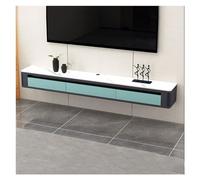 Meuble TV Suspendu Console TV murale flottante moderne de 63 pouces avec 2 tiroirs et étagère, meuble TV peu encombrant, meuble TV suspendu décoratif contemporain for rangement multimédia Murale Étagè