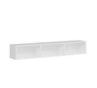 Meuble TV suspendu en bois ""Rigel"" - 180 x 32 x 30 cm - Blanc
