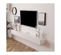 Meuble TV Suspendu Meuble TV flottant de 47''/63'', console multimédia murale, étagère sous le téléviseur for cacher le boîtier de câble audio-vidéo, for chambre à coucher, salon Meuble TV Mural(120x2