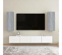 Meuble TV Suspendu Moderne en Bois d'Ingénierie avec Porte Réversible, Design Élégant et Grand Espace de Rangement pour Salon