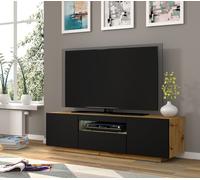 Meuble TV suspendu ou au sol Led Inclus 150x42/36x37 Cm STAND AURA Structure Chê