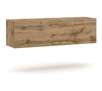 Meuble TV suspendu - VIVALDI - VIVO - 140 cm - Chêne Wotan - Style moderne