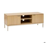 5five Meuble TV Tasso – 2 placards, passe-câbles, effet bois naturel, fermeture silencieuse