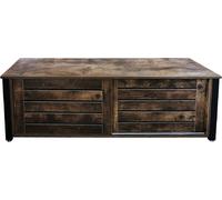 Meuble TV Tough industrial - buffet avec portes coulissantes - 130 cm de large