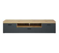 Trendteam Meuble TV Tyler Urbain panneaux de particules Gris anthracite/chêne miel 230x52x52 cm