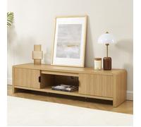 Meuble TV UTICA effet chêne 160cm - Bois