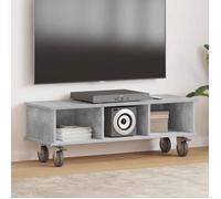 vidaXL Meuble TV Gris béton – 100×35×35 cm, Bois d'ingénierie pour salon