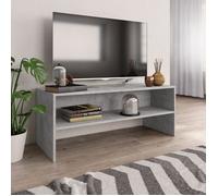 Meuble TV - VIDAXL - 100x40x40 cm - Bois d'ingénierie - Gris béton - Design contemporain