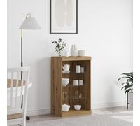 Meuble Tv Vidaxl Avec Lumières Led Chêne Artisan 60,5x37x100 Cm