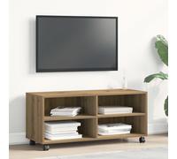 Meuble Tv Vidaxl En Chêne Artisan 90x35x35 Cm En Bois D'ingénierie