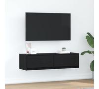 Meuble TV vidaXL Noir Chêne 100x31x25,5 cm Bois d'ingénierie