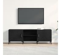 Meuble TV vidaXL Noir Chêne 150x30x50 cm Bois d'ingénierie