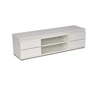 Meuble TV/Vidéo COMO 140cm 2 portes + 1 niche / Blanc