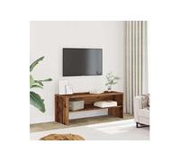 vidaXL Meuble TV Vieux Bois 100x40x40 cm Bois d'ingénierie