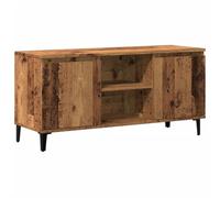 Meuble TV vieux bois 102x35x50 cm bois d ingénierie