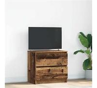 vidaXL Meuble TV vieux bois 60x35x54 cm bois d'ingénierie, support TV, meuble hifi, centre de divertissement, buffet TV, 861785