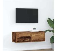 Meubles TV 2 pcs chêne fumé 60x31x25,5 cm bois d'ingénierie banc TV vidaXL