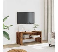 Meuble TV vieux bois 80x40x40 cm bois d ingénierie G