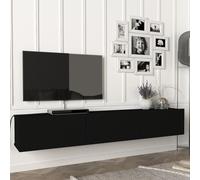 Meuble TV Vihti 180 x 31 x 30 cm noir