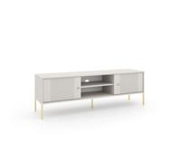 Meuble TV - VIVALDI - ISEO - Cachemire/Dore - Bois - Design Contemporain