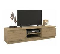 Meuble TV - VIVALDI - Malawi - Chêne Artisan - 140 cm - Beige