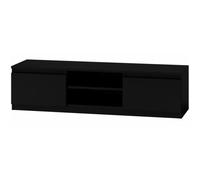 Meuble TV - VIVALDI - Malawi - Noir - 140 cm - Durable et élégant