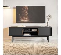 Meuble TV - VIVALDI - VIVA 154 - Noir - Mélamine - Contemporain - Design
