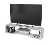 Meuble TV Yrela mural 120 x 30 x 26 cm blanc [en.casa]