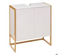 Meuble vasque 2 portes ""Naturéo"" blanc - 5 five simply smart