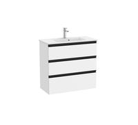 Meuble vasque 3 tiroirs The Gap Unik 80cm Blanc Mat - ROCA A851499509