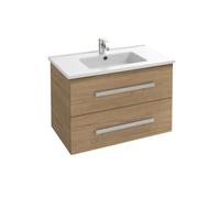 Meuble simple vasque Jacob Delafon Ola Up pour salle de bain, 2 tiroirs chene 78,5