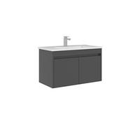 Meuble Vasque ""Arno 85"" - 85 x 45 x 52 cm - Grey